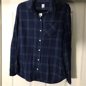 Gap  Plaid Flannel Button Down Shirt